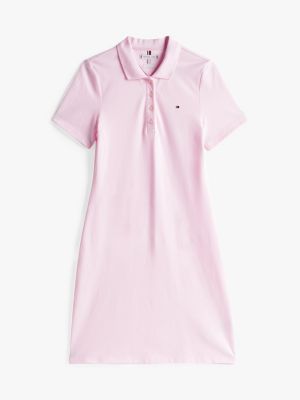 pink 1985 collection mini polo dress for women tommy hilfiger