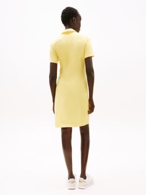 yellow 1985 collection mini polo dress for women tommy hilfiger