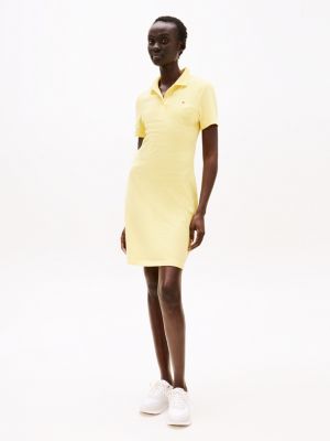 yellow 1985 collection mini-polojurk voor dames - tommy hilfiger