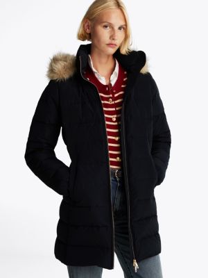 Hooded down parka jacket tommy hilfiger best sale