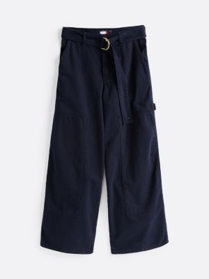 blue flared leg carpenter jeans for women tommy hilfiger