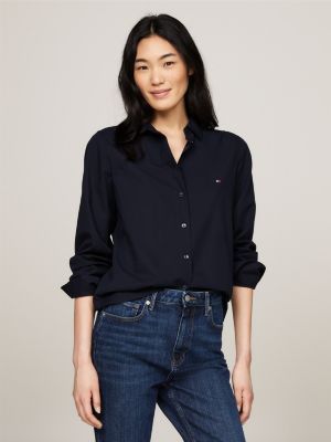 Chemises pour Femme Chemises Oversize Tommy Hilfiger Bleu