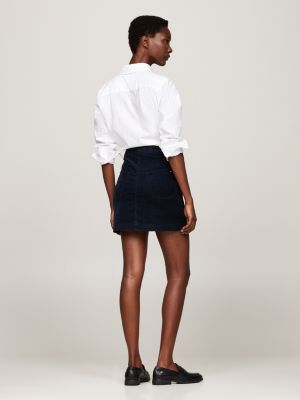 Corduroy mini skirt navy best sale