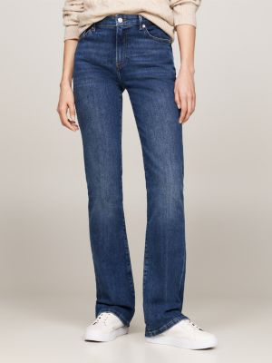 Jean taille basse bootcut sale