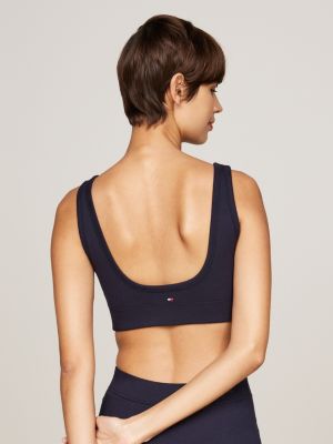 blue sport low support bra for women tommy hilfiger