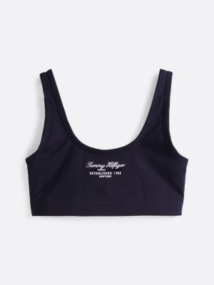 blue sport low support bra for women tommy hilfiger