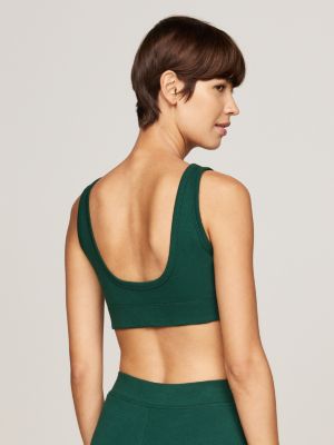grün sport bh mit niedriger stützkraft für damen - tommy hilfiger