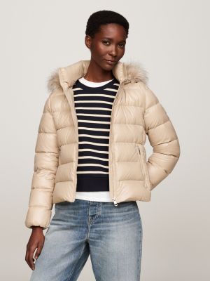 Beige tommy hilfiger jacket hotsell