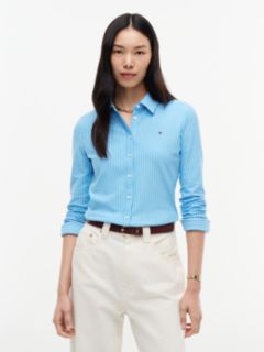 1985 Slim Fit Pique Shirt — Blue 1