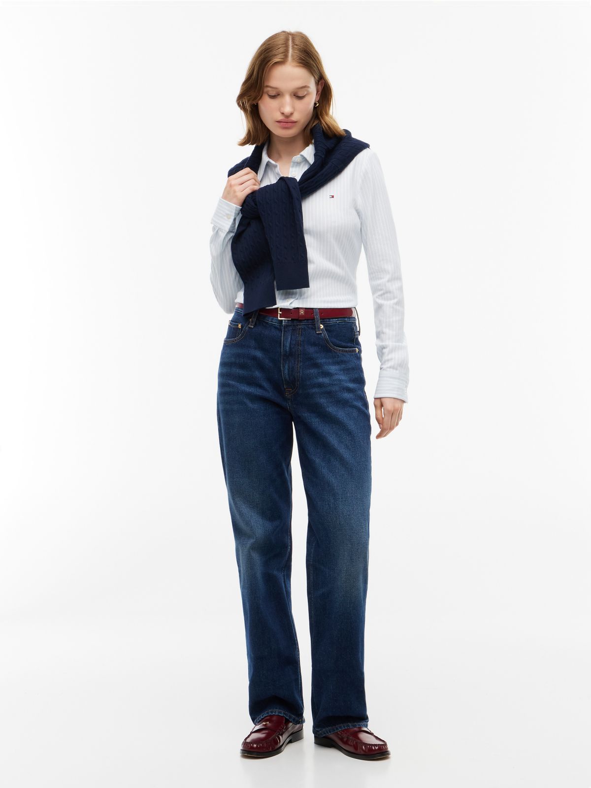 1985 Slim Fit Pique Shirt — White