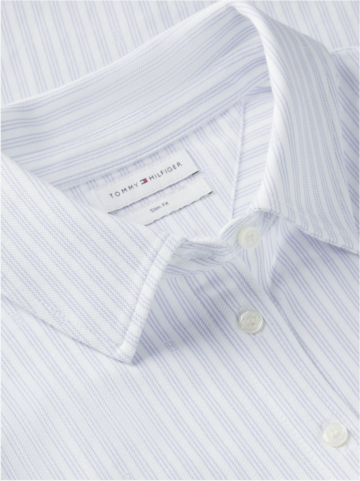1985 Slim Fit Pique Shirt — White