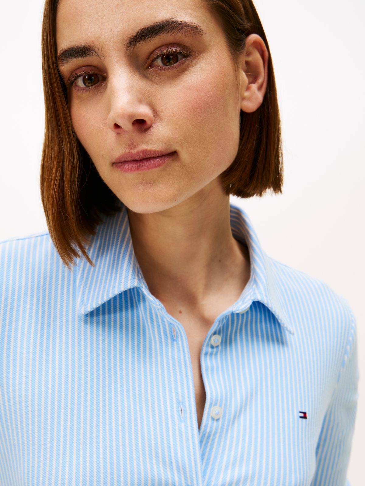 1985 Slim Fit Pique Shirt — Blue