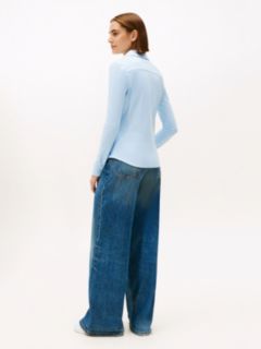 1985 Slim Fit Pique Shirt — Blue 4