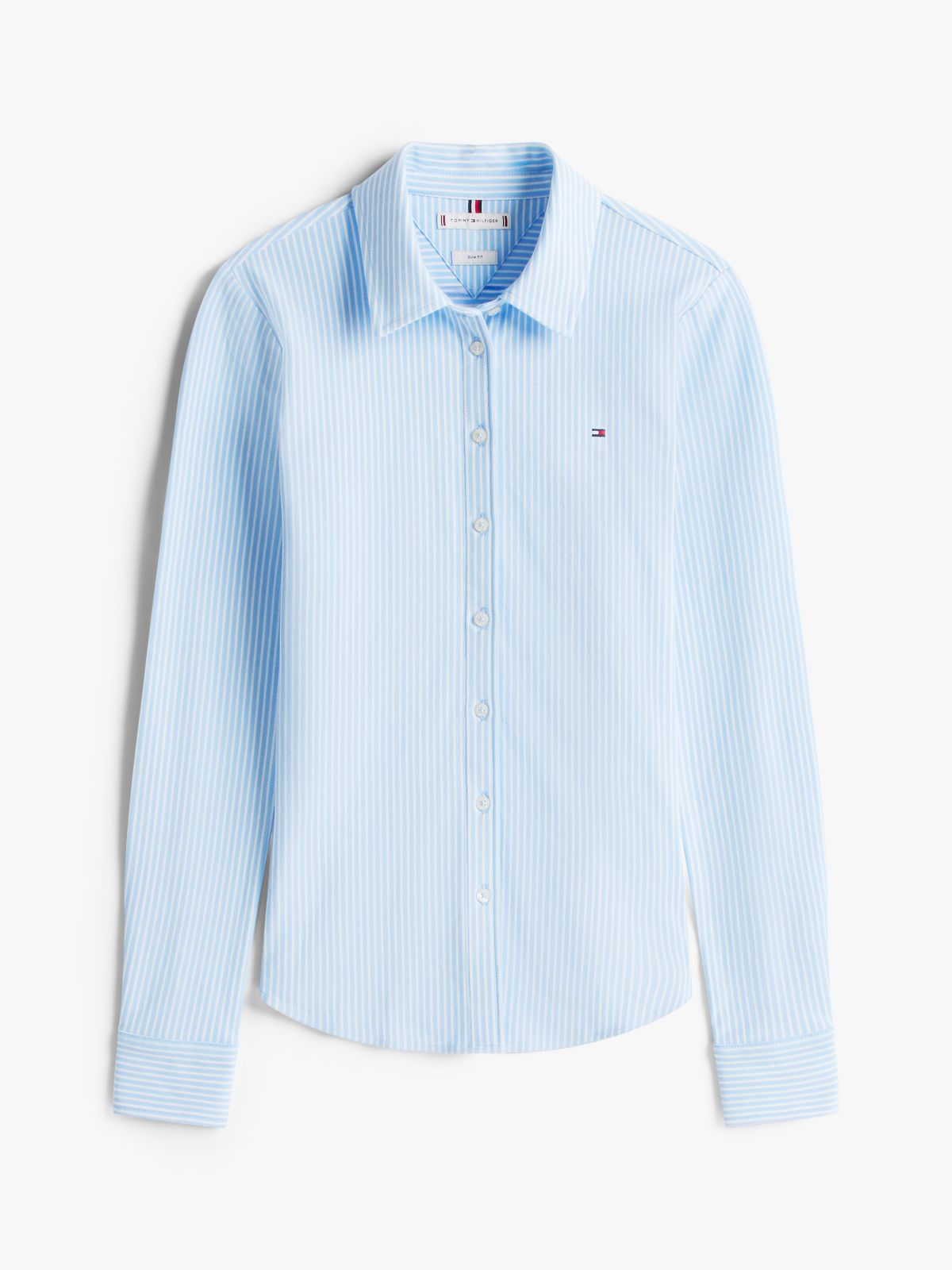 1985 Slim Fit Pique Shirt — Blue