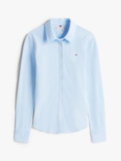 1985 Slim Fit Pique Shirt — Blue 5