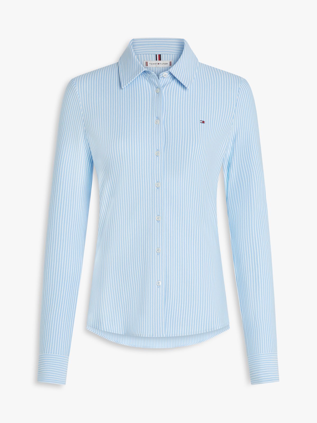 1985 Slim Fit Pique Shirt — Blue