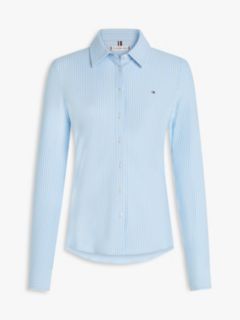 1985 Slim Fit Pique Shirt — Blue 6