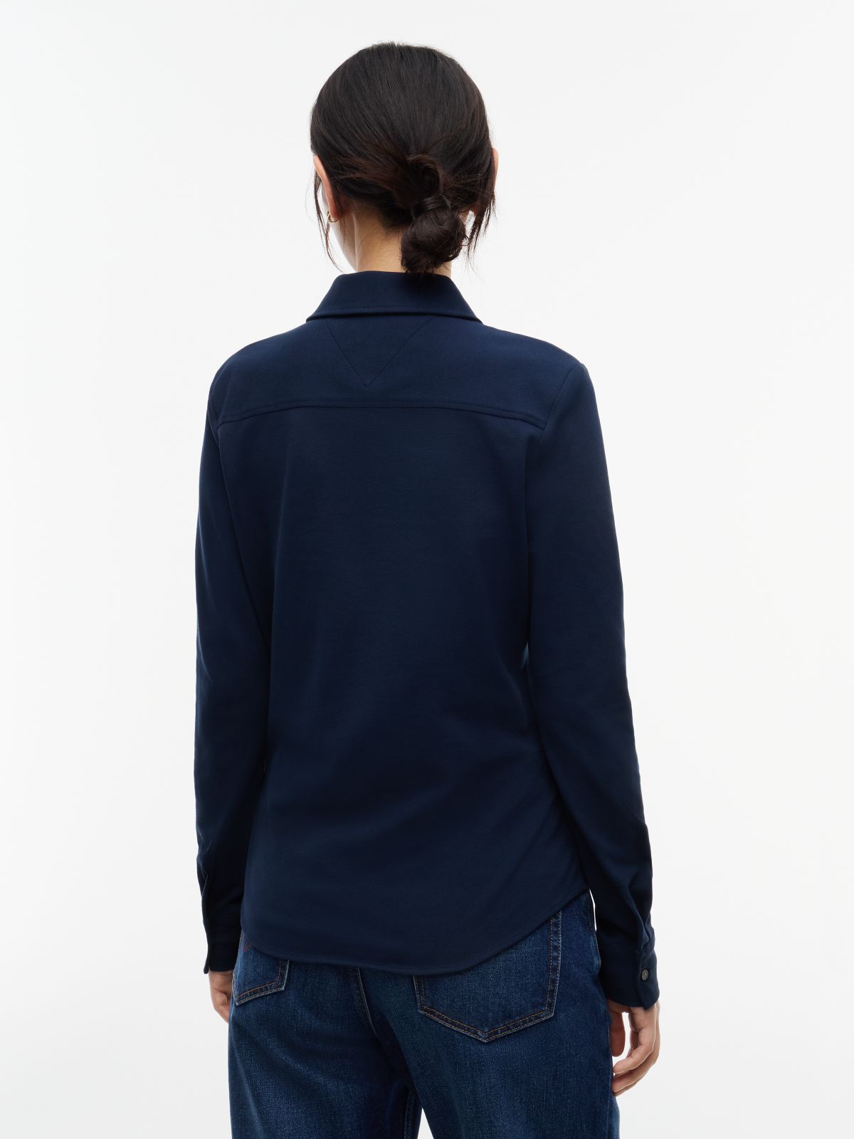 1985 Slim Fit Pique Shirt — Blue