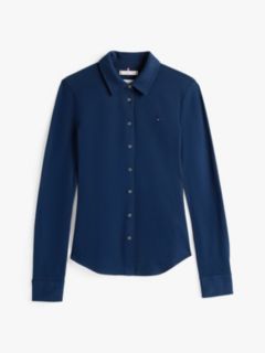 1985 Slim Fit Pique Shirt — Blue 5
