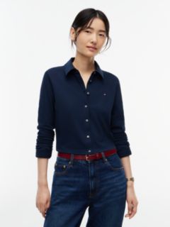 1985 Slim Fit Pique Shirt — Blue 1