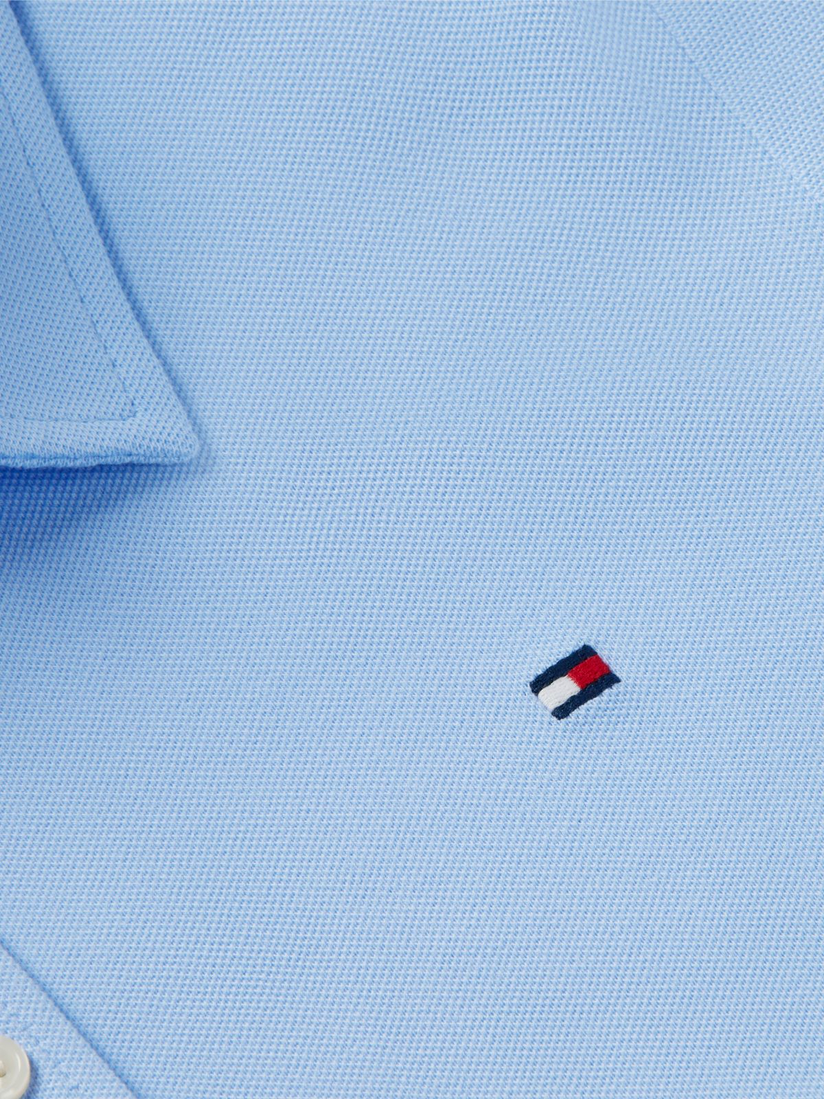 1985 Slim Fit Pique Shirt — Blue