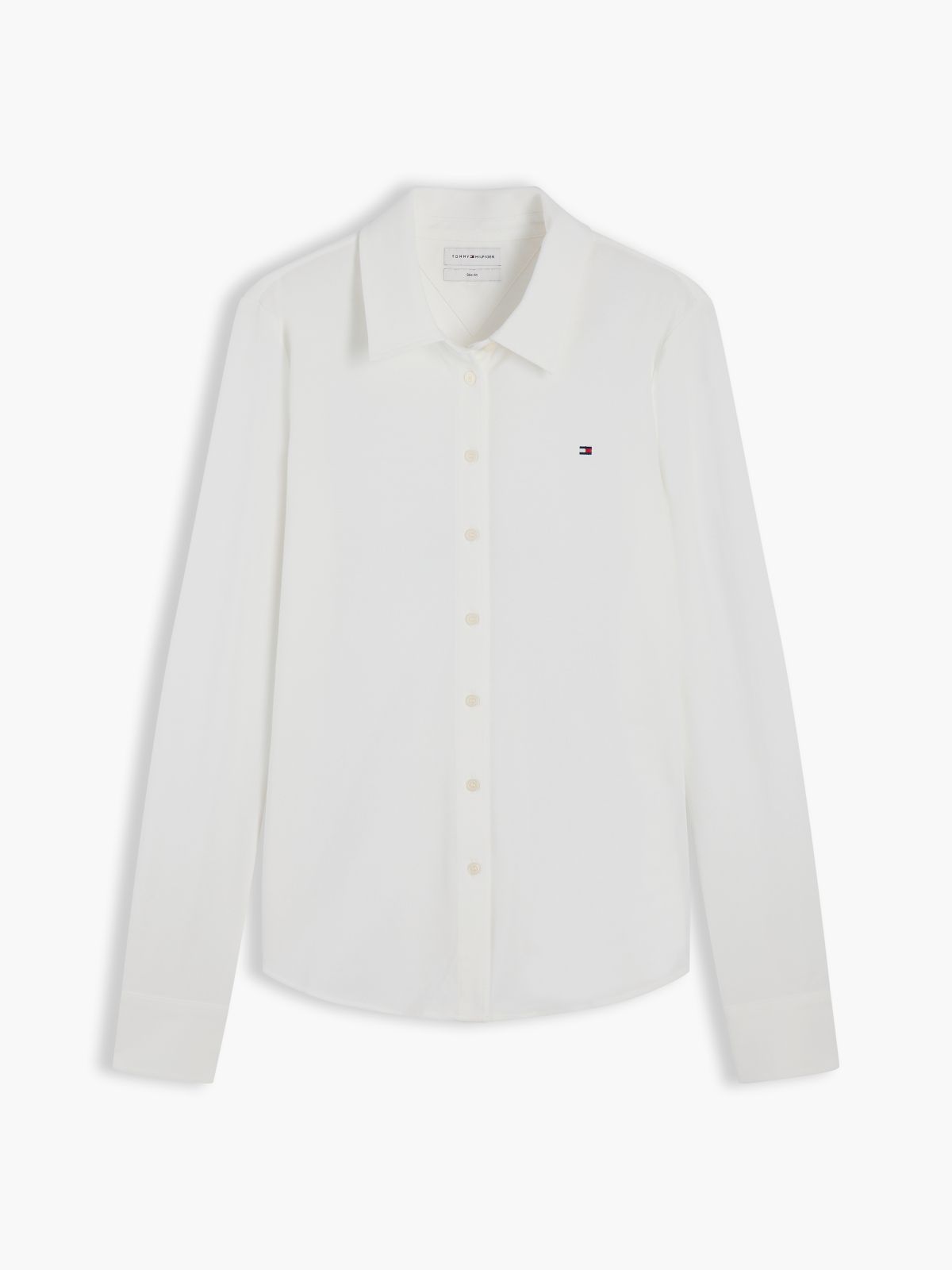 1985 Slim Fit Pique Shirt — White