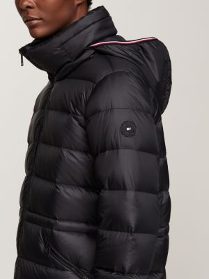 black packable hood down longline coat for women tommy hilfiger