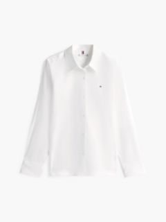 Flag Embroidery Regular Fit Shirt — White 6