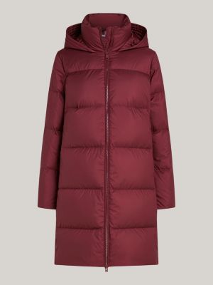 Manteau en duvet deperlant Rouge Tommy Hilfiger