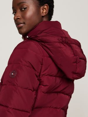 Purple puffer jacket with hood online