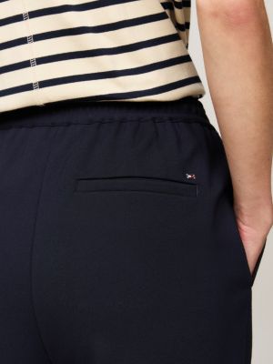 pantaloni affusolati con bandierina blu da donne tommy hilfiger