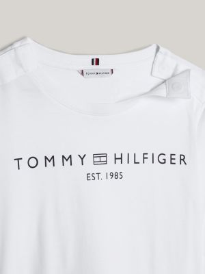 blau adaptive langarmshirt mit logo für damen - tommy hilfiger