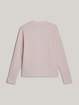 rosa adaptive zopfstrick-cardigan für damen - tommy hilfiger