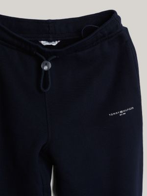 blue adaptive logo cuffed joggers for women tommy hilfiger