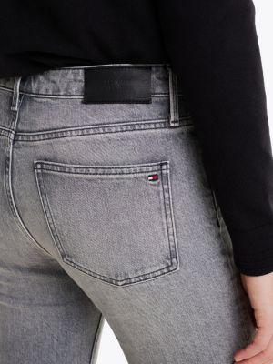 grey faded mid rise bootcut jeans for women tommy hilfiger