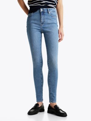 blue harlem high rise super skinny jeans for women tommy hilfiger