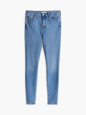 blue harlem high rise super skinny jeans for women tommy hilfiger