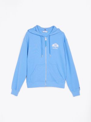 Baby blue tommy hilfiger hoodie online