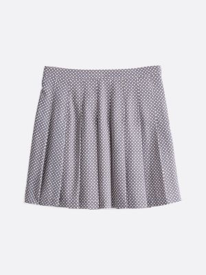 grey pleated mini skirt for women tommy hilfiger