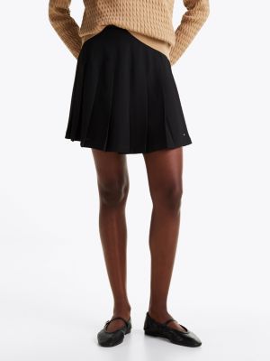 Pleated Mini Skirt Black Tommy Hilfiger