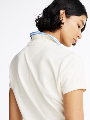 multi slim fit poloshirt mit aufgesticktem logo für damen - tommy hilfiger