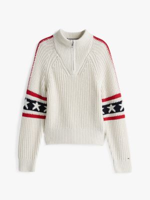 pull ajusté zippé avec cachemire plusieurs couleurs pour femmes tommy hilfiger