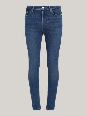 blue harlem high rise ultra skinny jeans for women tommy hilfiger