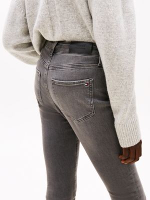 zwart harlem high rise ultraskinny jeans voor dames - tommy hilfiger