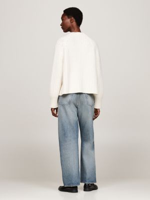 yellow cardigan stitch oversized cardigan for women tommy hilfiger