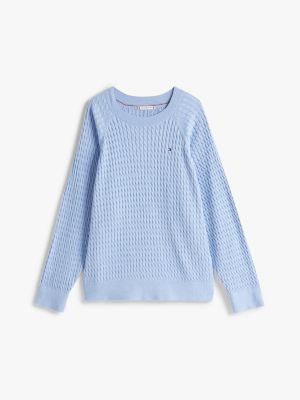jersey curve con mangas raglán blue de mujeres tommy hilfiger