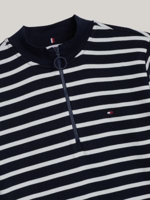 robe droite moulante adaptive à col cheminée bleu pour femmes tommy hilfiger