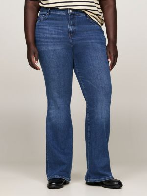 blue curve mid rise bootcut jeans for women tommy hilfiger