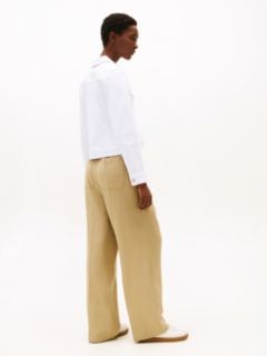 Slim White Denim Trucker Jacket — White 4
