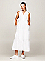 Linen Tiered Sleeveless Maxi Dress | White | Tommy Hilfiger